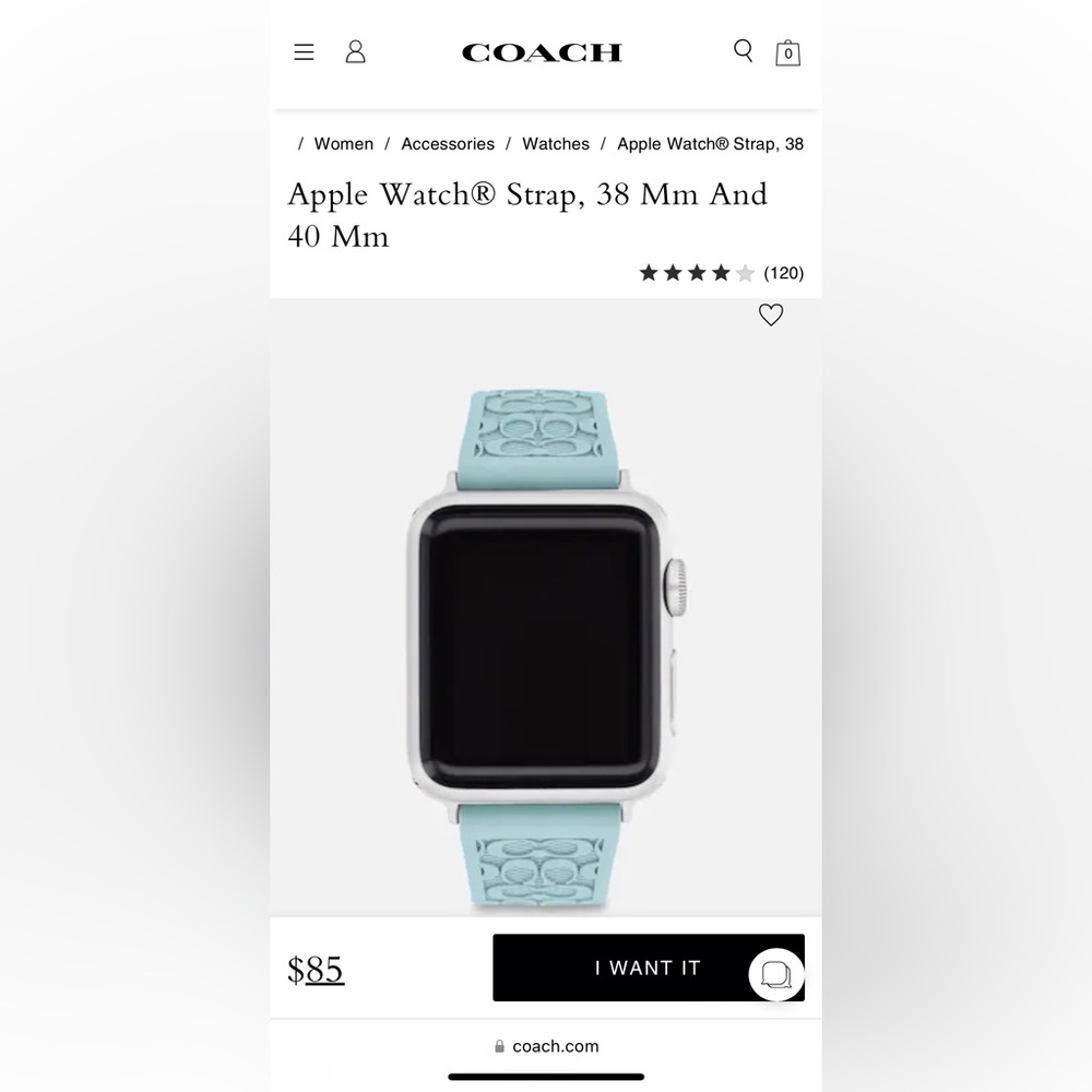 Coach Apple Watch Strap 38MM/40MM